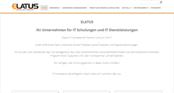 Desktop Screenshot of elatus.ch