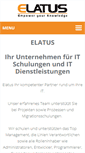 Mobile Screenshot of elatus.ch