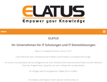Tablet Screenshot of elatus.ch